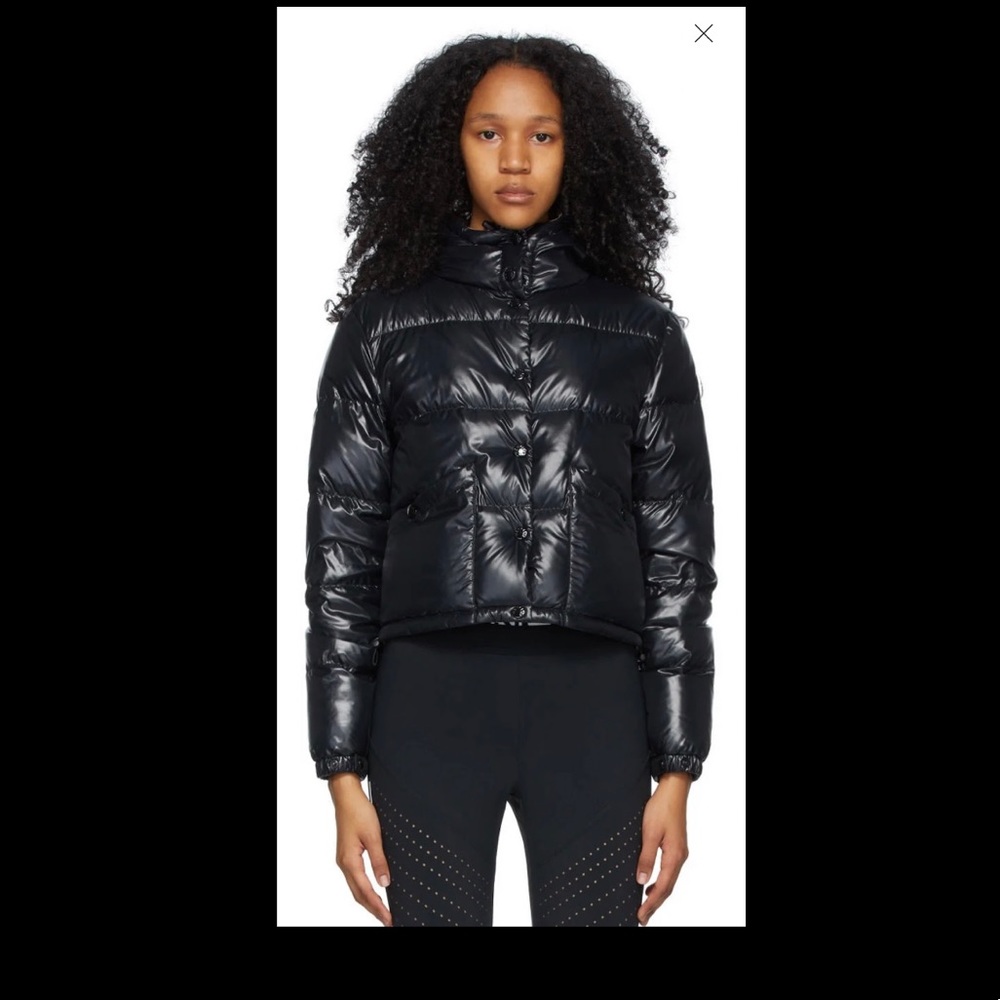 NEVER WORN MONCLER Black Down Bardanette jacket size 0